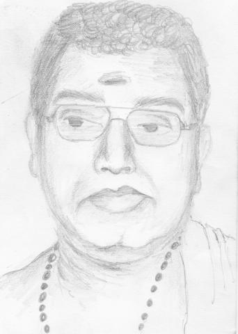 Kalamandalam Sankaran Embranthiri (Illustration: Sneha E)