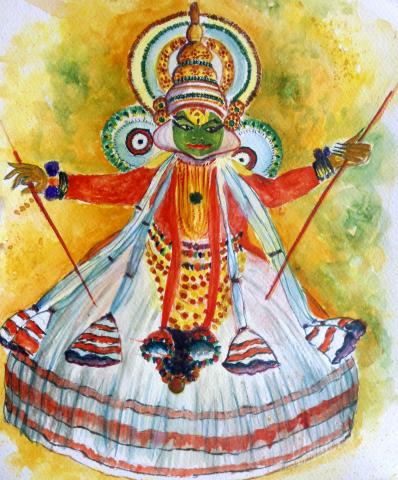 Kathakali Portrait by Sneha E