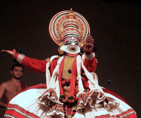 Kalamandalam Pradeep as Ravana Photo by Sudip Kumar